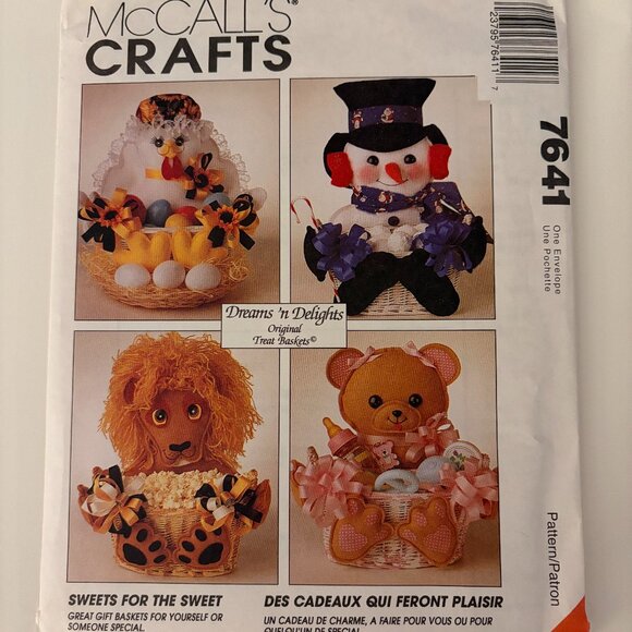 Dreams 'n Delights Original Treat Baskets for McCall's Crafts - Pattern 7641 UC - Picture 2 of 2
